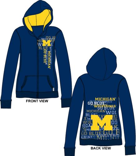 Emerson Street Michigan Womens Flocked Zip Hoody. Free shipping.  Some exclusions apply.