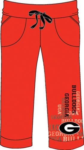 Georgia Bulldogs Womens Flocked Drawstring Pants. Free shipping.  Some exclusions apply.