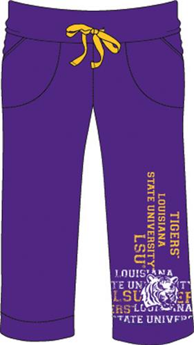 LSU Tigers Womens Flocked Drawstring Pants. Free shipping.  Some exclusions apply.