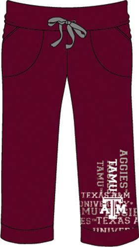Texas A&M Aggies Womens Flocked Drawstring Pants. Free shipping.  Some exclusions apply.