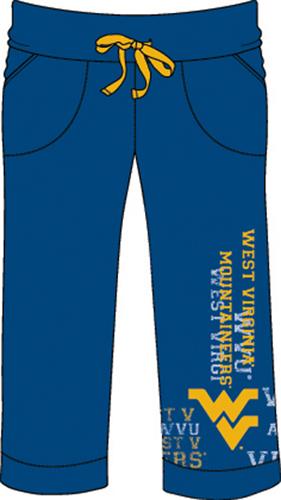 West Virginia Womens Flocked Drawstring Pants. Free shipping.  Some exclusions apply.