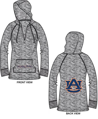 Auburn Tigers Womens Burnout Pullover Hoody. Free shipping.  Some exclusions apply.