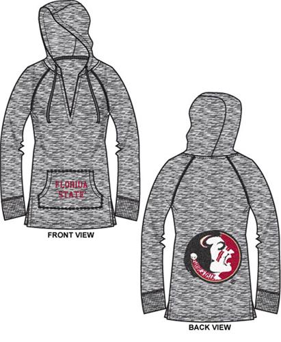Florida State Womens Burnout Pullover Hoody
