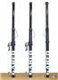 Omnisteel 3" Collegiate Aluminum Telescopic Two-Court Volleyball System