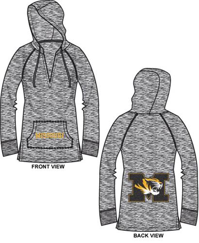 Missouri Tigers Womens Burnout Pullover Hoody. Free shipping.  Some exclusions apply.