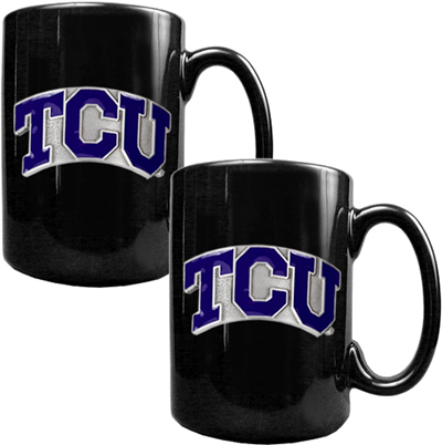 NCAA Texas Christian Ceramic Mug (Set of 2)