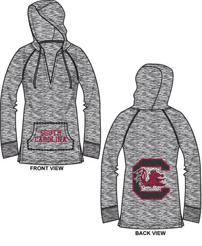 South Carolina Univ Womens Burnout Pullover Hoody. Free shipping.  Some exclusions apply.