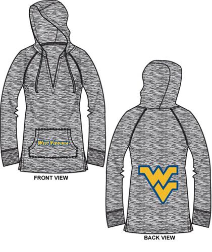 West Virginia Womens Burnout Pullover Hoody. Free shipping.  Some exclusions apply.