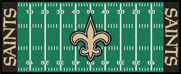 NFL - New Orleans Saints Football Field Runner 30x72