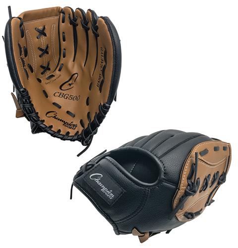Champion Baseball 10.5" Leather/Vinyl Fielders Glove