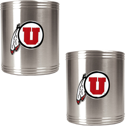NCAA Utah Utes Stainless Steel Can Holders