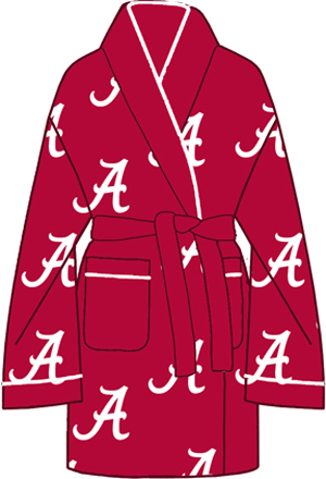 Alabama University Womens Fleece Bath Robe. Free shipping.  Some exclusions apply.