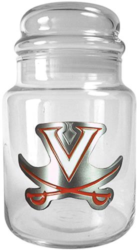 NCAA Virginia Cavaliers Glass Candy Jar