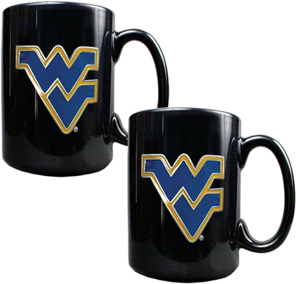NCAA West Virginia Ceramic Mug (Set of 2)