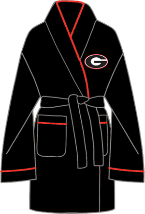 Georgia Bulldogs Solid Womens Fleece Bath Robe. Free shipping.  Some exclusions apply.
