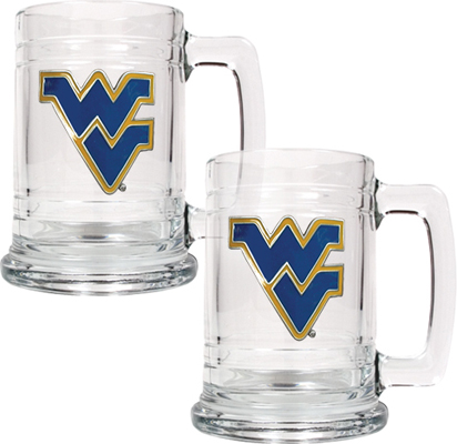 NCAA West Virginia Mountaineers 15oz Glass Tankard