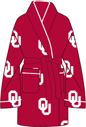 Oklahoma Sooners Womens Fleece Bath Robe. Free shipping.  Some exclusions apply.