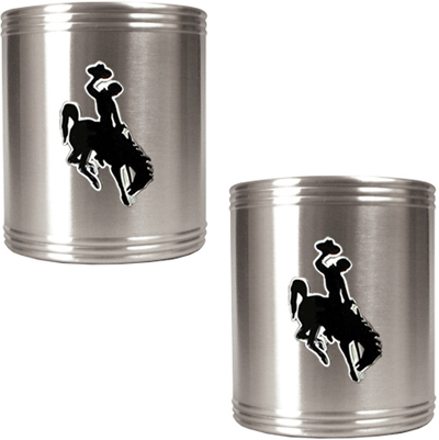 NCAA Wyoming Cowboys Stainless Steel Can Holders