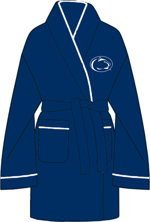 Penn State Solid Womens Fleece Bath Robe. Free shipping.  Some exclusions apply.