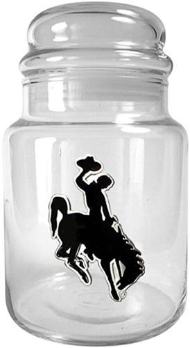 NCAA Wyoming Cowboys Glass Candy Jar