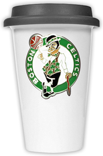 NBA Boston Celtics Ceramic Cup with Black Lid