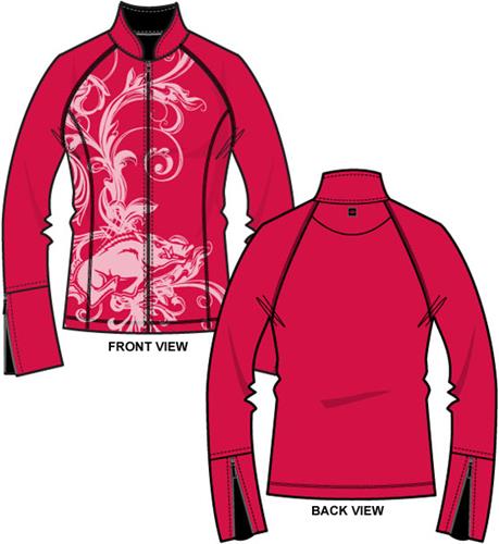 Arkansas Razorbacks Womens Premier Yoga Fit Jacket. Free shipping.  Some exclusions apply.