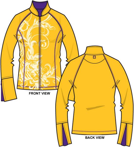 LSU Tigers Womens Premier Yoga Fit Jacket. Free shipping.  Some exclusions apply.