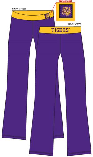 LSU Tigers Womens Fit Yoga Pants. Free shipping.  Some exclusions apply.
