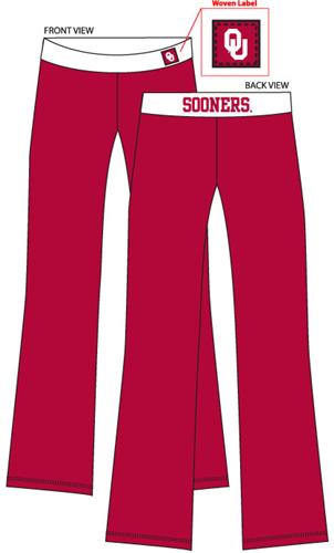 Oklahoma Sooners Womens Fit Yoga Pants. Free shipping.  Some exclusions apply.
