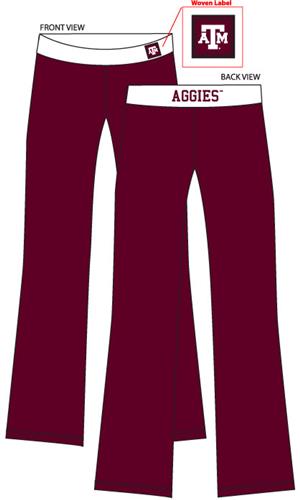 Texas A&M Aggies Womens Fit Yoga Pants. Free shipping.  Some exclusions apply.