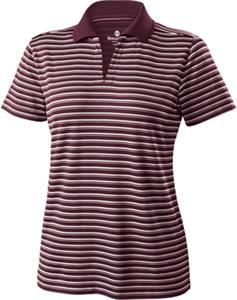 Womens (WXS) Short Sleeve Helix Stripe Polo Shirt - CO