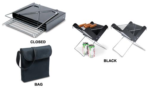 Picnic Time Portable Charcoal V-Grill with Tote