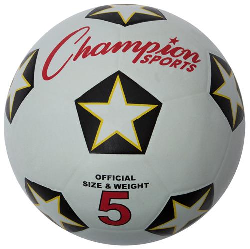 Champion Sports Rubber Cover Soccer Balls