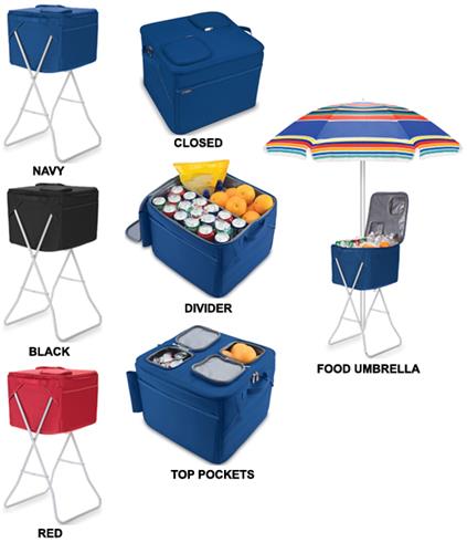 Picnic Time Insulated Party Cube Cooler with Stand