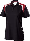 WS & WXS Womens XSmall Wicking Textured Stripe Polo CO WS & WXS Womens XSmall Wicking Textured Stripe Polo CO