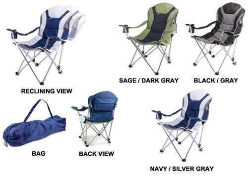 Picnic Time Foldable Reclining Camp Chair