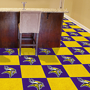 Fan Mats NFL Minnesota Vikings Carpet Tiles