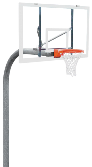 PK6040 Heavy-Duty Gooseneck Basketball Goal Pkg. Free shipping.  Some exclusions apply.