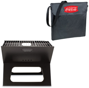 Picnic Time Coca Cola Charcoal X-Grill with Tote