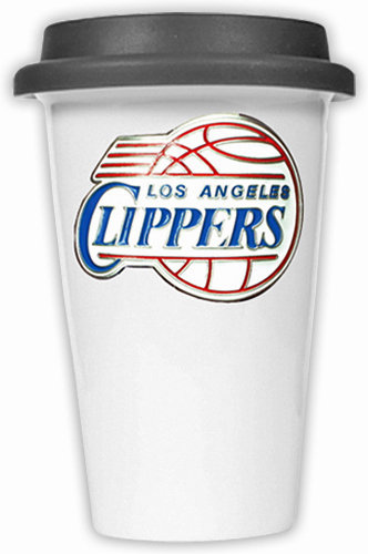 NBA LA Clippers Ceramic Cup with Black Lid