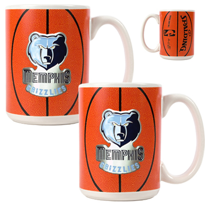 NBA Memphis Grizzlies GameBall Mug (Set of 2)