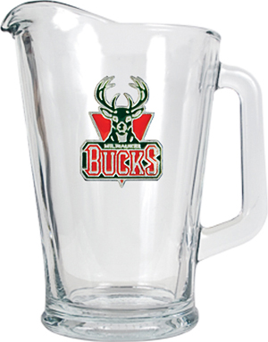 NBA Milwaukee Bucks 1/2 Gallon Glass Pitcher
