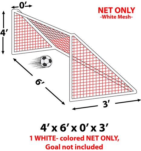 Epic 3MM Soccer Goal Nets 4x6x0x3 -EACH