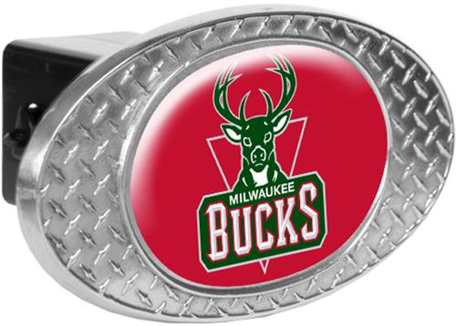 NBA Milwaukee Bucks Diamond Plate Hitch Cover