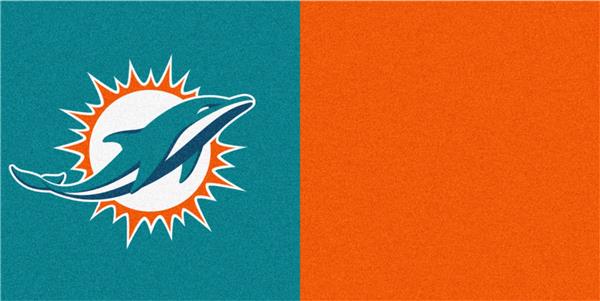 FANMATS Miami Dolphins Football Field Runner