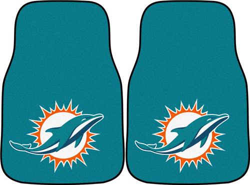 Fan Mats NFL Miami Dolphins Carpet Car Mats (set)