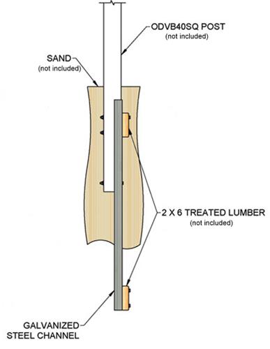 Gared ODVB40SQ Beach Volleyball Conversion Kits. Free shipping.  Some exclusions apply.