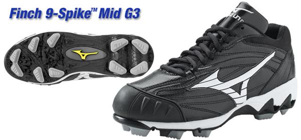 Mizuno womens Finch 9 spike mid softball cleats Epic Sports