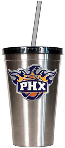 NBA Phoenix Suns 16oz Stainless Tumbler w/Straw