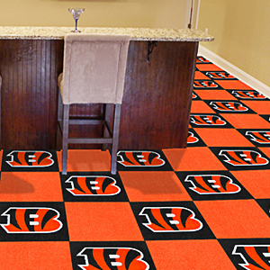 Fan Mats NFL Cincinnati Bengals Carpet Tiles